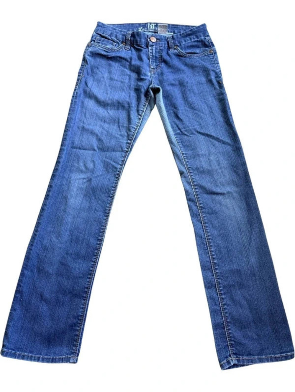 !1T Jeans Women's Blue Stretch Bootcut Jeans Size 27 skuP8